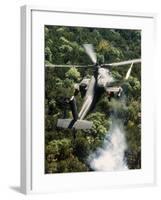 Apache Helicopter Firing-Stocktrek Images-Framed Photographic Print