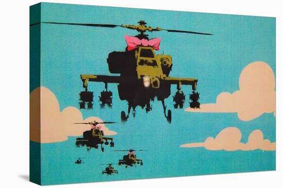 Apache Helicopter with Bow-null-Stretched Canvas