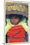 Apache Indian Baby in Papoose-Lantern Press-Mounted Art Print