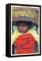 Apache Indian Baby in Papoose-Lantern Press-Framed Stretched Canvas