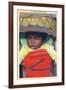 Apache Indian Baby in Papoose-Lantern Press-Framed Art Print