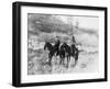 Apache Indian with Indian Commissioner Photograph - Jicarilla Reservation, NM-Lantern Press-Framed Art Print