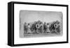 Apache Indians in Front of Wickiup-null-Framed Stretched Canvas