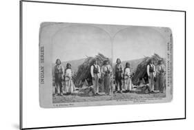 Apache Indians in Front of Wickiup-null-Mounted Giclee Print