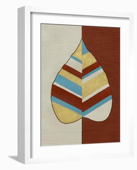 Apache Leaf II-Vanna Lam-Framed Art Print