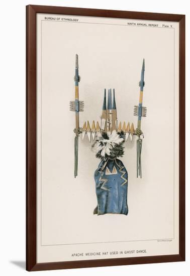 Apache Medicine Hat Used in Ghost Dance-null-Framed Giclee Print