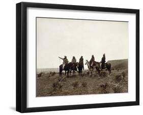 Apache Men, c1903-Edward S. Curtis-Framed Giclee Print