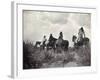 Apache on Horseback, c1906-Edward S. Curtis-Framed Giclee Print