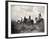 Apache on Horseback, c1906-Edward S. Curtis-Framed Giclee Print