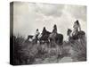 Apache on Horseback, c1906-Edward S. Curtis-Stretched Canvas