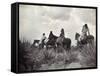 Apache on Horseback, c1906-Edward S. Curtis-Framed Stretched Canvas