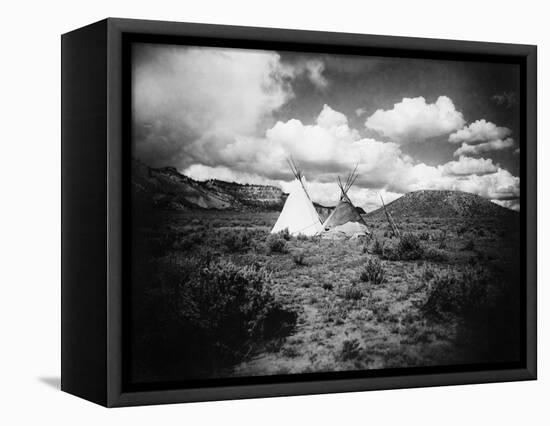 Apache Tepees, C1909-null-Framed Stretched Canvas