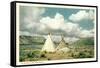 Apache Tepees in New Mexico-null-Framed Stretched Canvas