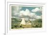 Apache Tepees in New Mexico-null-Framed Premium Giclee Print
