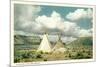 Apache Tepees in New Mexico-null-Mounted Premium Giclee Print