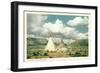 Apache Tepees in New Mexico-null-Framed Art Print