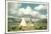 Apache Tepees in New Mexico-null-Mounted Art Print