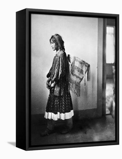 Apache Woman, C1902-Carl Werntz-Framed Stretched Canvas