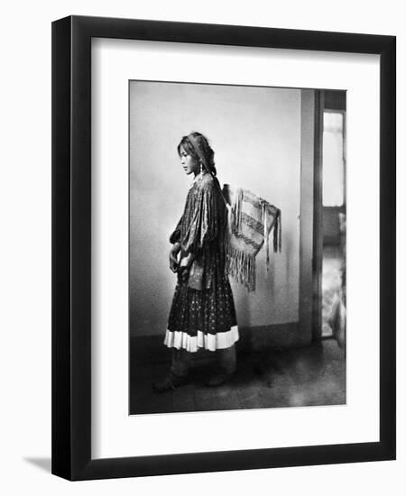 Apache Woman, C1902-Carl Werntz-Framed Photographic Print