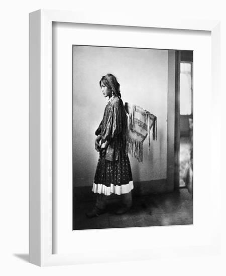 Apache Woman, C1902-Carl Werntz-Framed Photographic Print