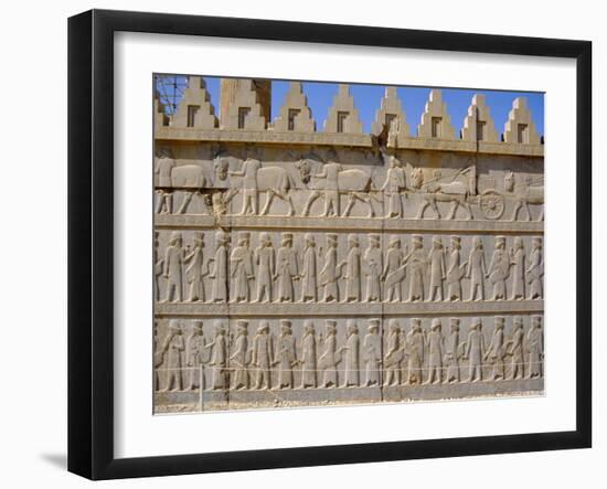 Apadama Staircase, Persepolis, Iran, Middle East-David Poole-Framed Photographic Print