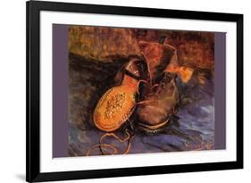 Apair of Shoes-Vincent van Gogh-Framed Art Print