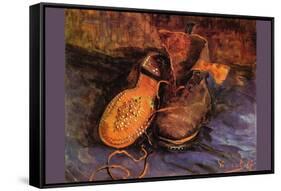 Apair of Shoes-Vincent van Gogh-Framed Stretched Canvas