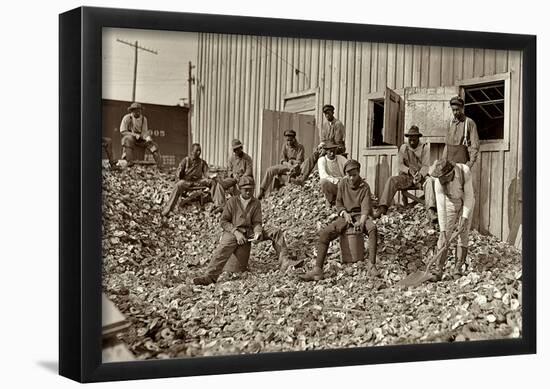 Apalachicola Shuckers 1909 Archival Photo Poster Print-null-Framed Poster