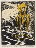 Rhinemaiden Sees the Rhine- Gold in Danger-Apard Schmidhammer-Mounted Art Print