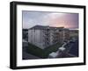 Apartment Building at Sunset-null-Framed Photographic Print