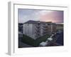Apartment Building at Sunset-null-Framed Photographic Print