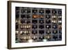 Apartment Building in Manhattan at Night, New York City-Sabine Jacobs-Framed Photographic Print