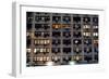 Apartment Building in Manhattan at Night, New York City-Sabine Jacobs-Framed Photographic Print