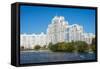 Apartment Buildings Along the Svislach River, Minsk, Belarus, Europe-Michael Runkel-Framed Stretched Canvas