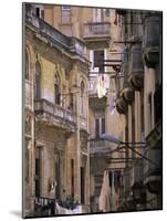 Apartment Buildings with Laundry Hanging from Balconies, Havana, Cuba, West Indies, Central America-Lee Frost-Mounted Photographic Print