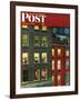 "Apartment Dwellers on New Year's Eve," Saturday Evening Post Cover, January 3, 1948-John Falter-Framed Giclee Print