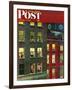 "Apartment Dwellers on New Year's Eve," Saturday Evening Post Cover, January 3, 1948-John Falter-Framed Giclee Print