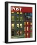 "Apartment Dwellers on New Year's Eve," Saturday Evening Post Cover, January 3, 1948-John Falter-Framed Premium Giclee Print