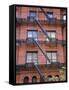 Apartment Fire Escapes, Brooklyn, New York, Ny, USA-Jean Brooks-Framed Stretched Canvas