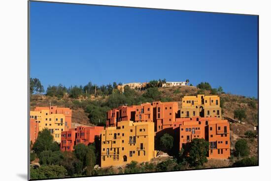 Apartment Houses Stacked on Hillside-Danny Lehman-Mounted Photographic Print