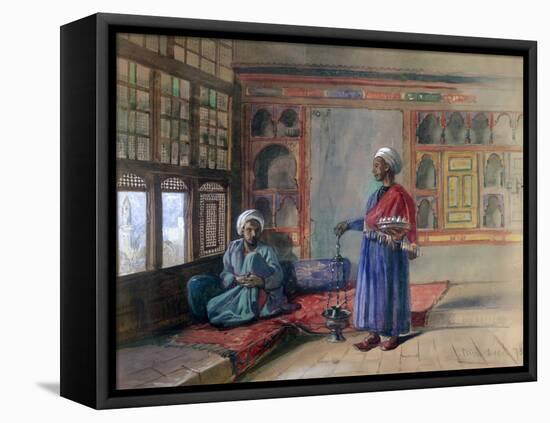 Apartment in the House of the Sheikh Sadat, Cairo, 1873-Frank Dillon-Framed Stretched Canvas
