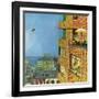 "Apartment Kite Flyer", June 14, 1958-Earl Mayan-Framed Giclee Print