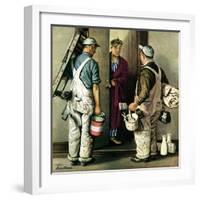 "Apartment Painters," May 1, 1948-Stevan Dohanos-Framed Giclee Print