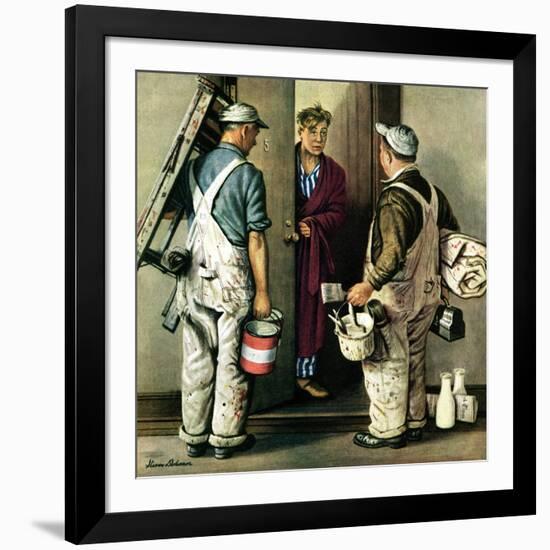 "Apartment Painters," May 1, 1948-Stevan Dohanos-Framed Giclee Print