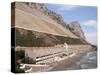 Apartments Below Water Catchment Slopes, Sandy Bay, East Side, Gibraltar, Mediterranean-Ken Gillham-Stretched Canvas