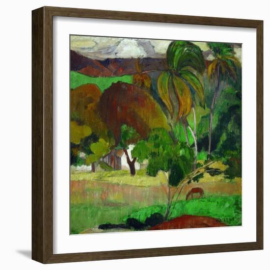 Apatarao (district of Papeete, capital of Tahiti),1893 Canvas, 49 x 54 cm I. N. 1831.-Paul Gauguin-Framed Giclee Print