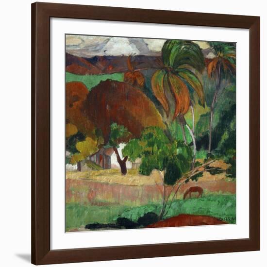 Apatarao (District of Papeete, Capital of Tahiti), 1893-Paul Gauguin-Framed Giclee Print
