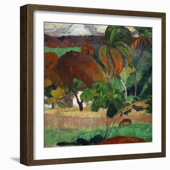 Apatarao (District of Papeete, Capital of Tahiti), 1893-Paul Gauguin-Framed Giclee Print