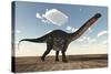 Apatosaurus Dinosaur Walking in the Desert-Stocktrek Images-Stretched Canvas