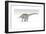 Apatosaurus Dinosaur, White Background-null-Framed Premium Giclee Print